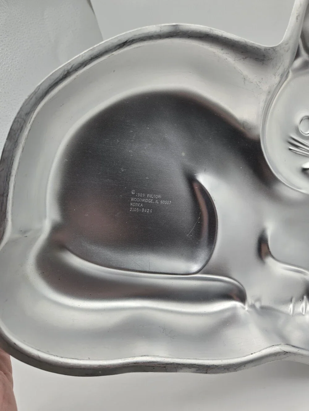 Vintage Wilton 1989 Cutie Cat Aluminum Cake Pan With Insert